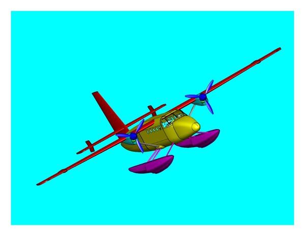 dxf float utility aircraft - Twin Otter Float dwg.7z or .dxf (zip) by RodgerSaintJohn